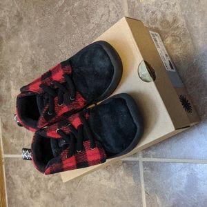Kids UGG plaid boots
